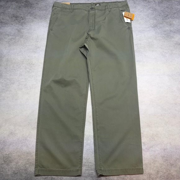 Timberland Other - NWT Timberland Straight Fit Mens 40x32 Grape Leaf Green Cotton Chino Work Pants